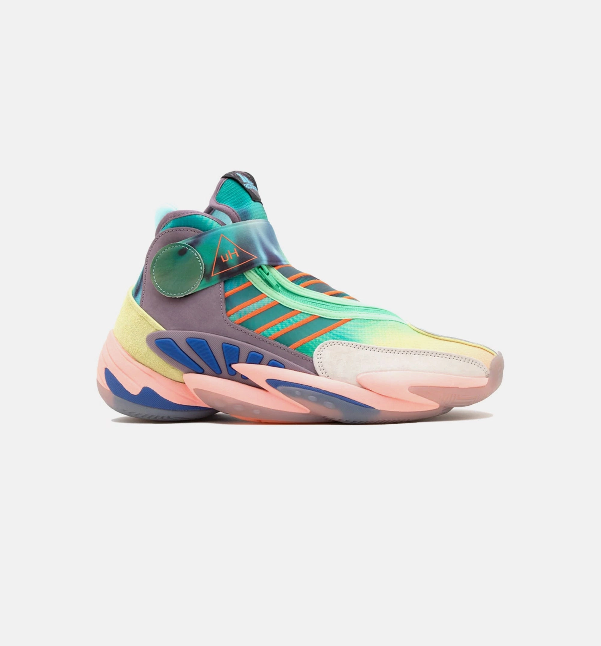 Tatum 1 Basketball Shoes Pharrell Williams 0 To 60 Mens Basketball Shoe - Yellow Tint/Legacy Purple/Clear Brown