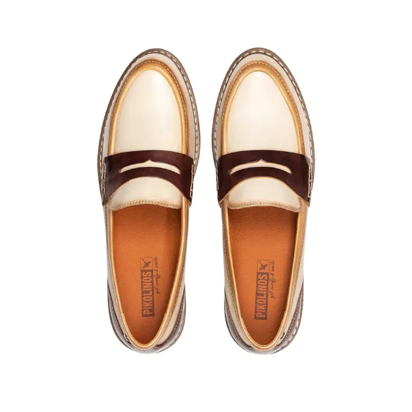 Slip On High Heel Shoes Pikolino Women's Aldaya Cream