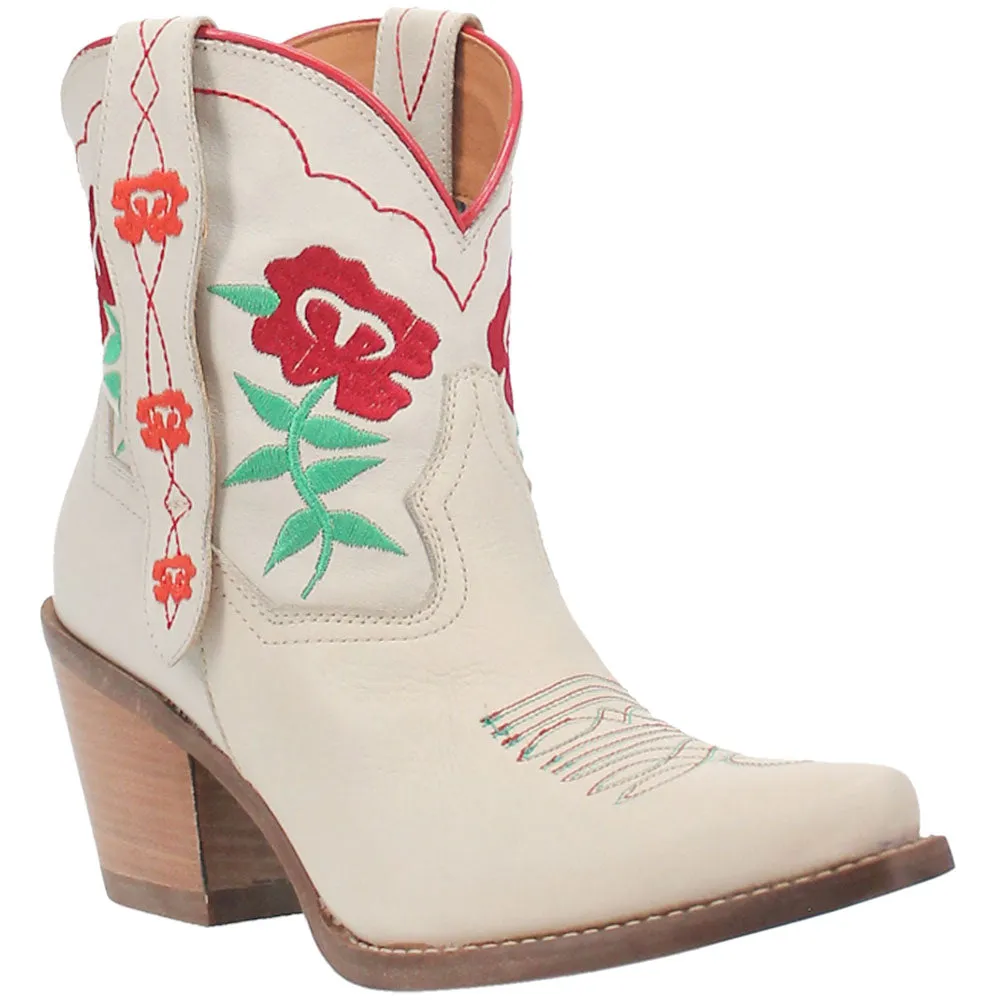 Play Pretty Embroidered Floral Snip Toe Cowboy Booties Timberland Work Boots