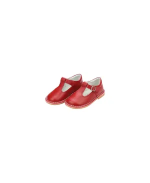 Flat Shoes Wide Width Baby Girl Selina Scalloped Mary Jane Shoe In Red