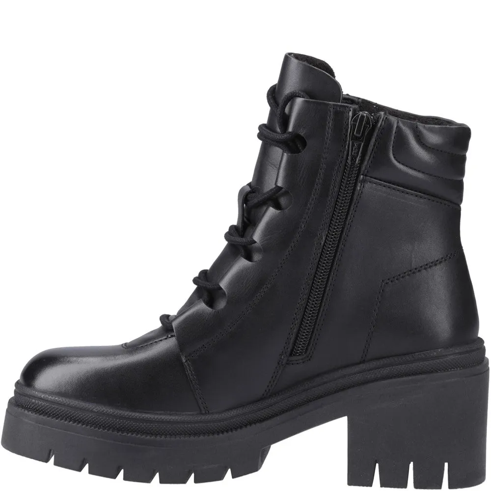 Pod Winona Heeled Boot Ankle Boots With Wide Leg Trousers