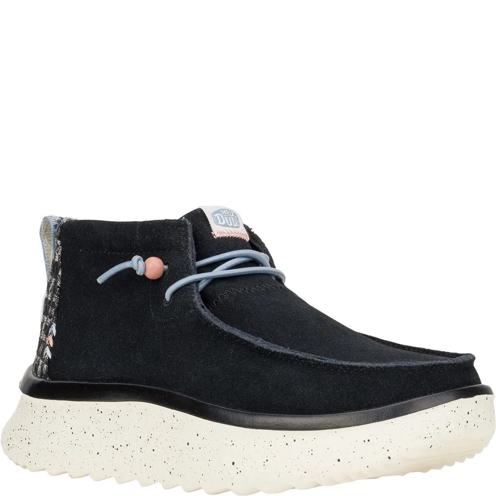 HEYDUDE Wendy Peak Hi Suede Ankle Boots Embellished Ankle Boots