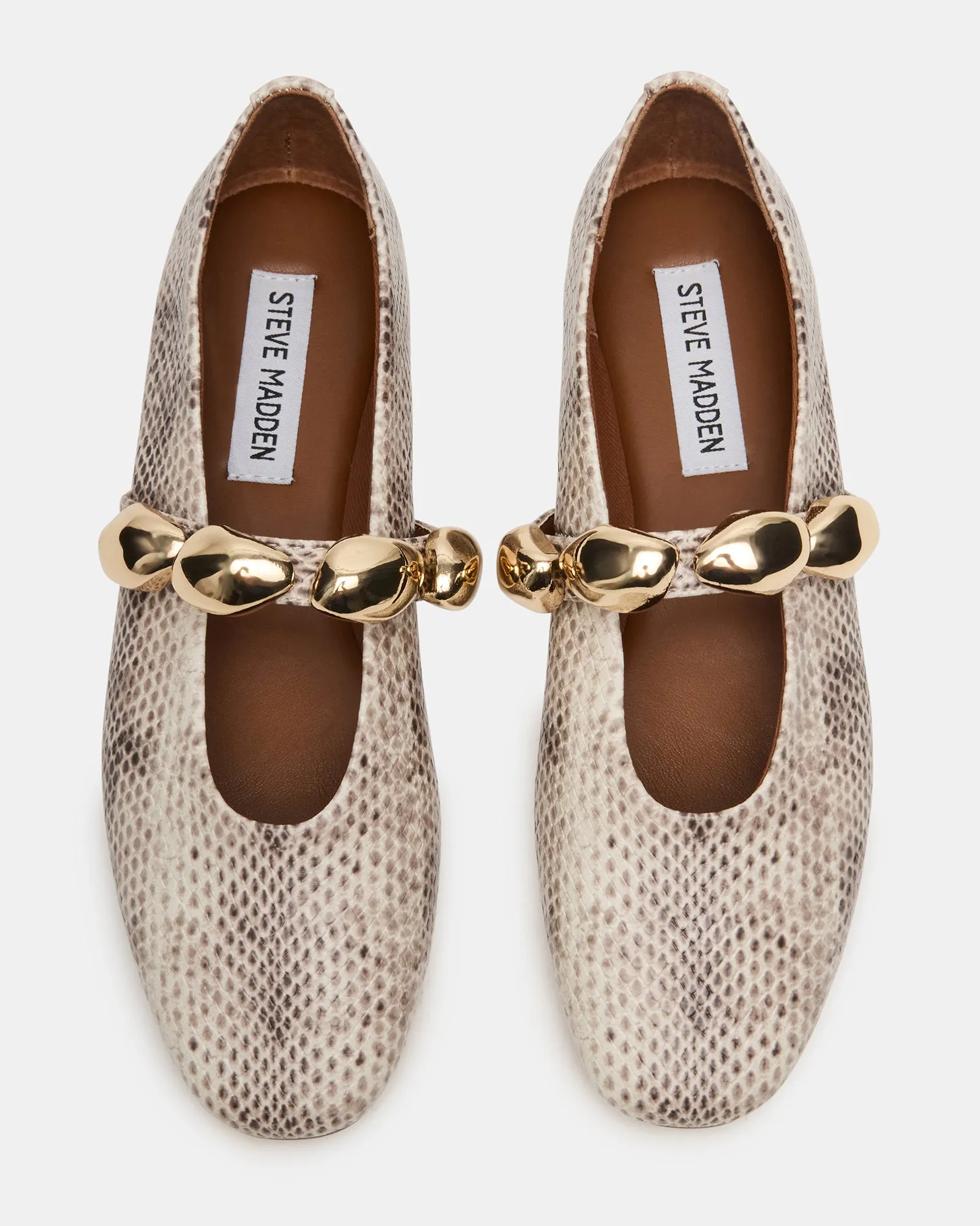 Discount Loafers POPPIN NATURAL SNAKE