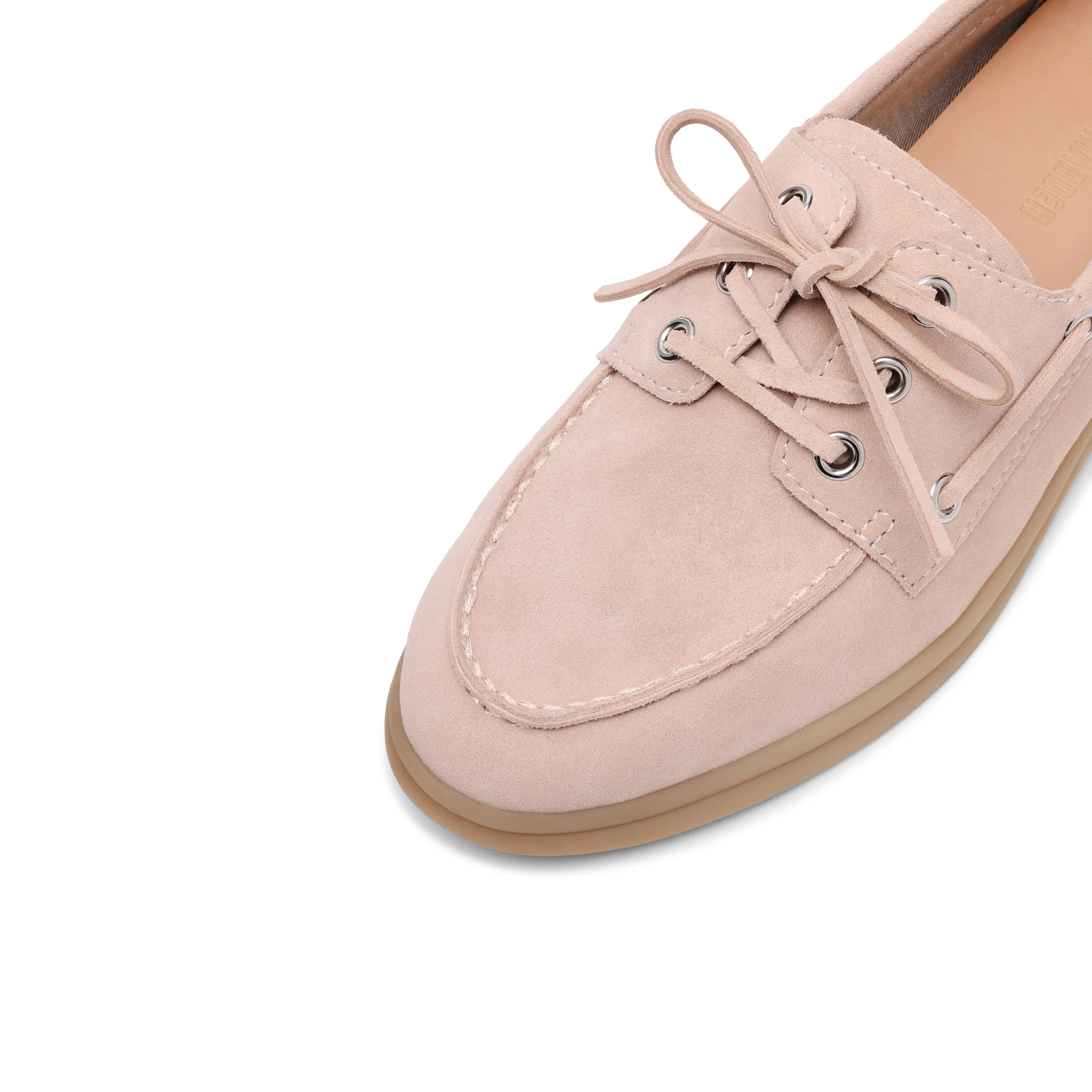 Most Comfortable Flat Shoes For Work Ports Flat Shoe BONE SUEDE