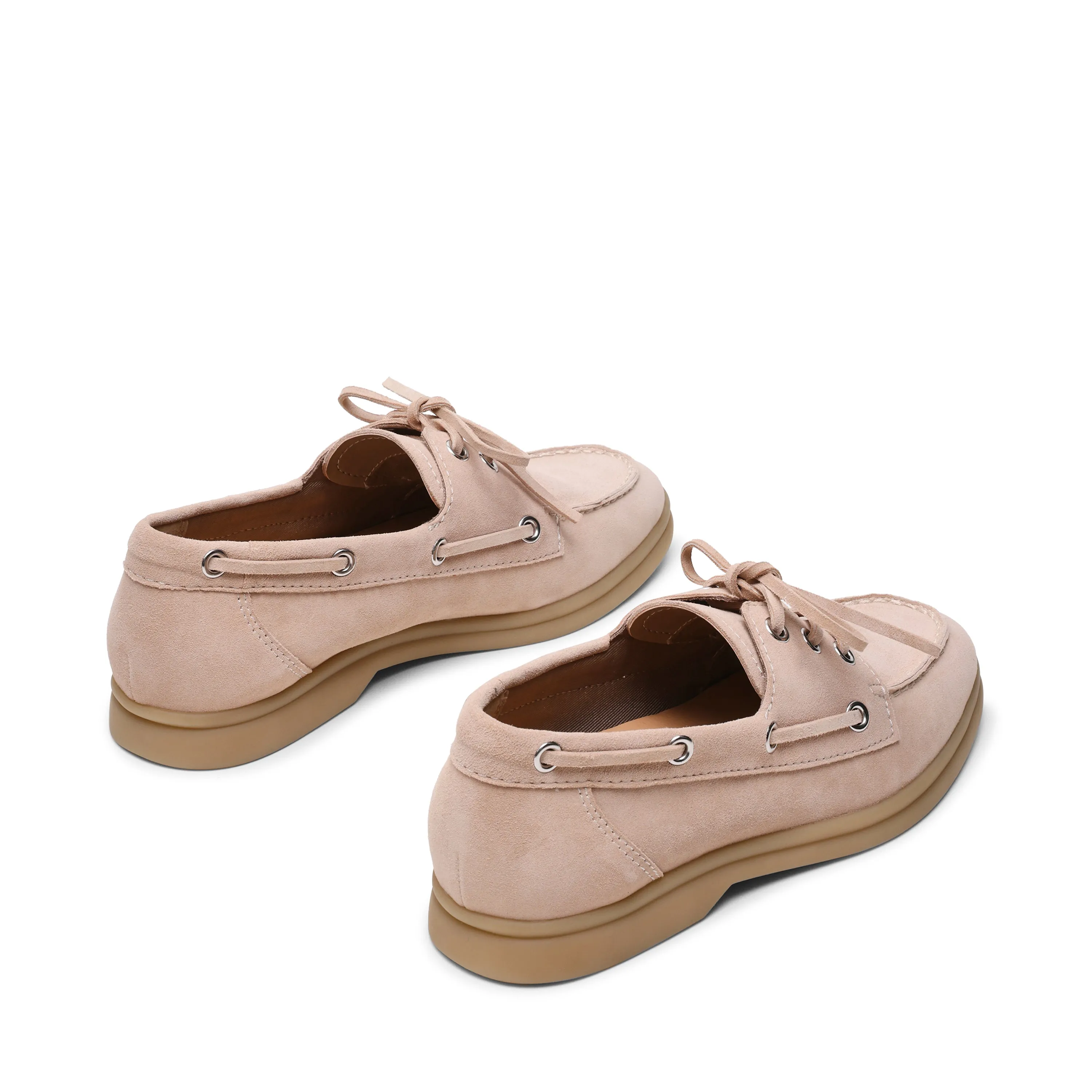 Ports Flat Shoe BONE SUEDE Priority Mail Rate Shoe Box