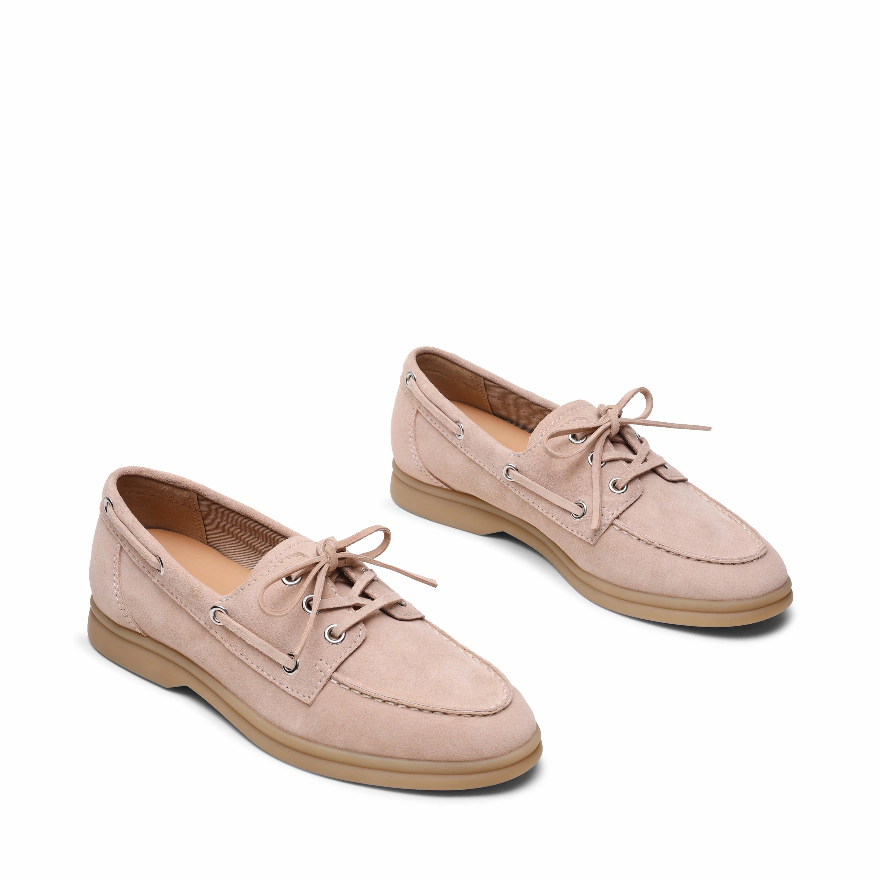 Flat Net Shoes Ports Flat Shoe BONE SUEDE