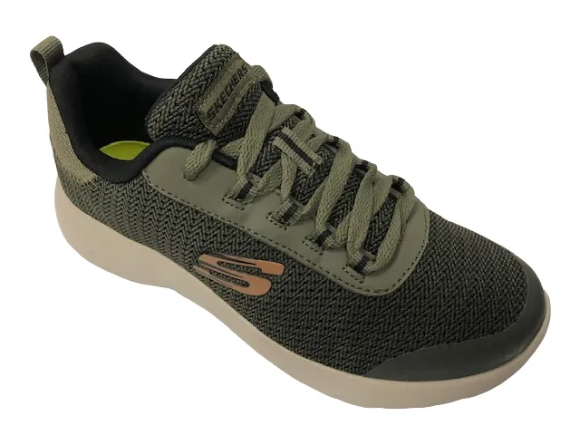Skechers scarpe da ginnastica da bambino Dynamight 97771L OLV verde oliva Skechers Leather Sneakers