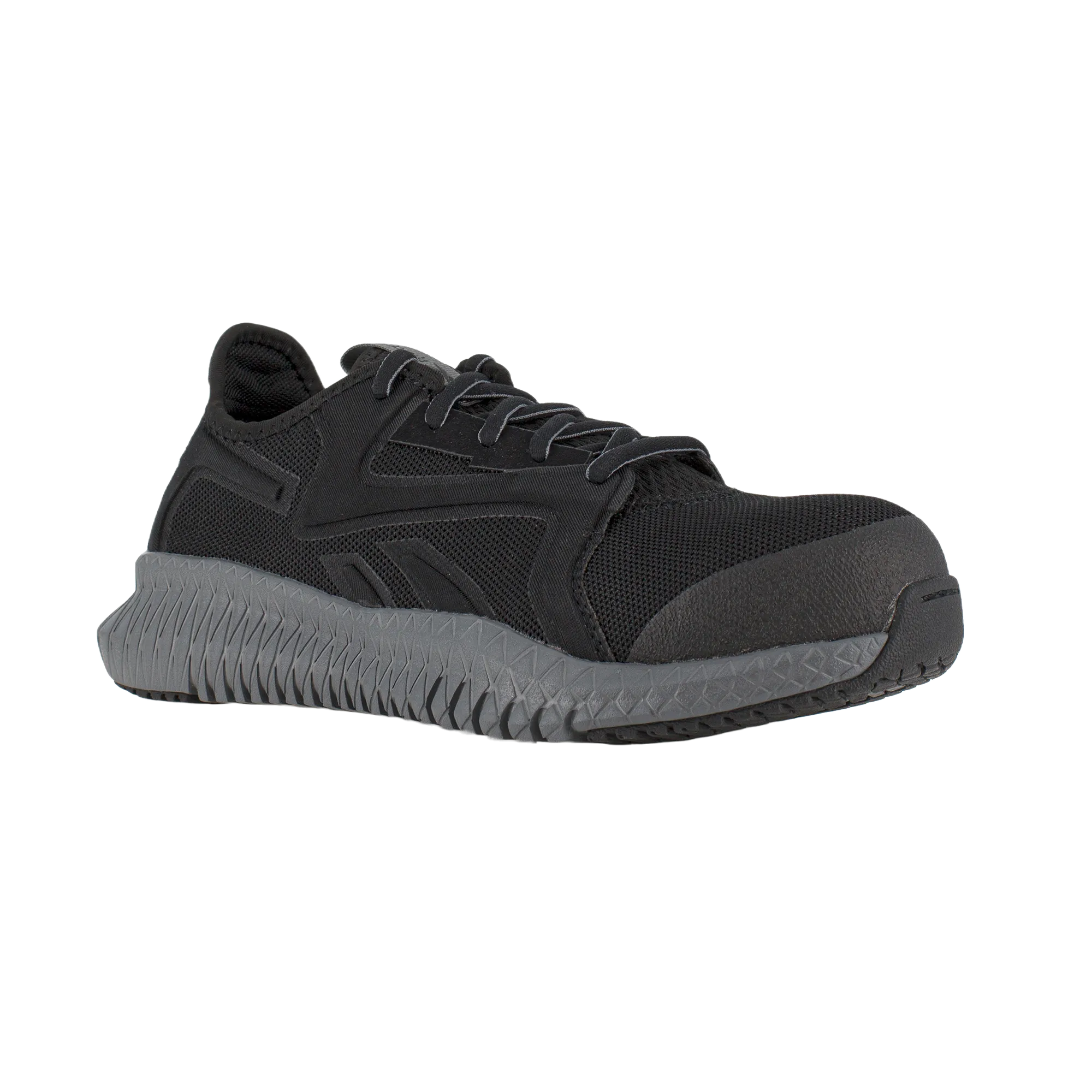 Best Ortho Tennis Shoes Reebok Ladies Flexagon 3.0 Composite Toe Black Athletic Work Shoes RB464