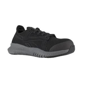 Multi Colored Tennis Shoes Reebok Ladies Flexagon 3.0 Composite Toe Black Athletic Work Shoes RB464
