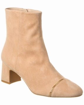 Stuart Weitzman Milla Chain 60 Zip Suede Bootie Tims Boots