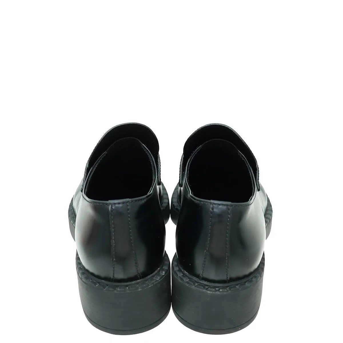 Denim Loafers Prada Chocolate Brushed Loafers 37