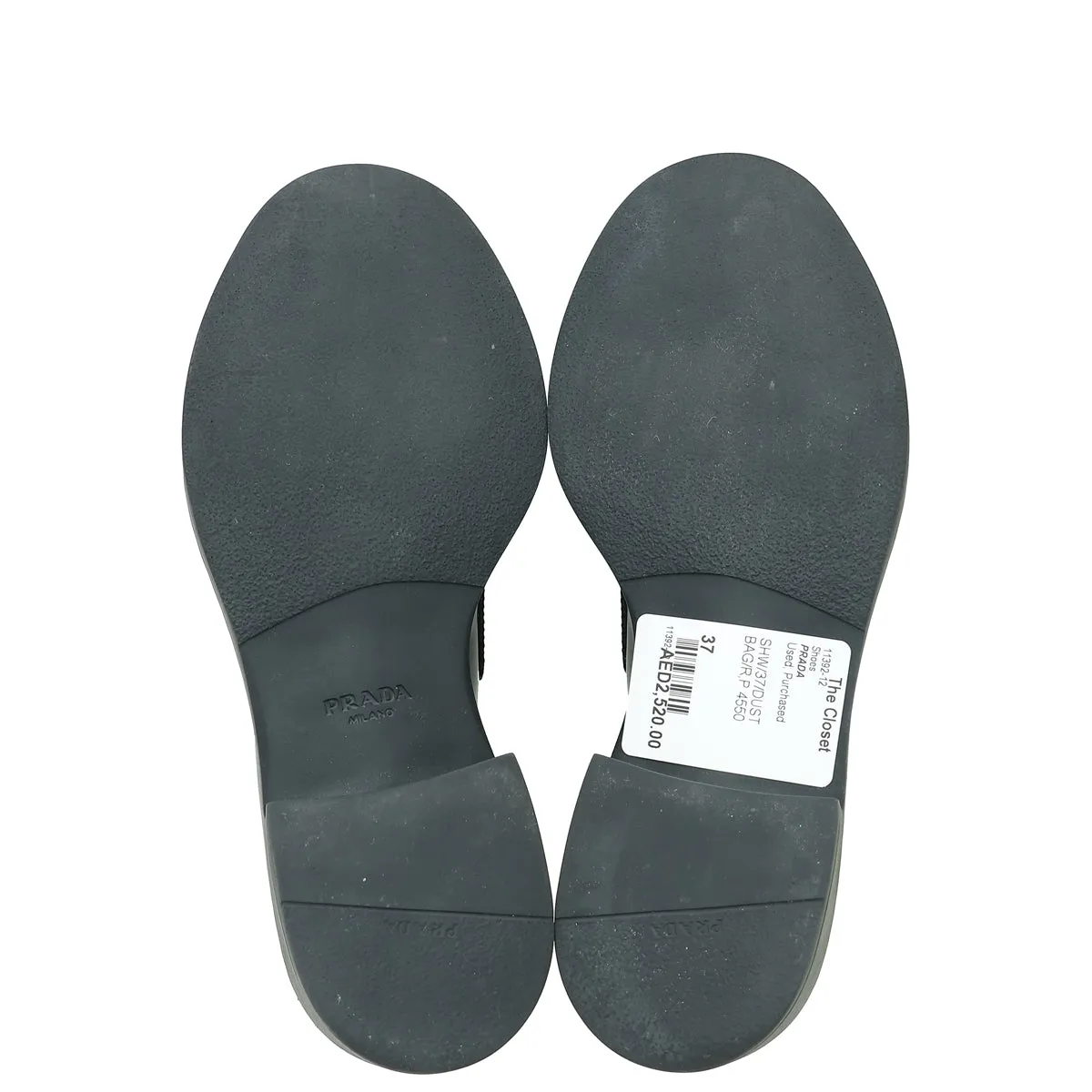 Prada Chocolate Brushed Loafers 37 Ballet Flat Loafers