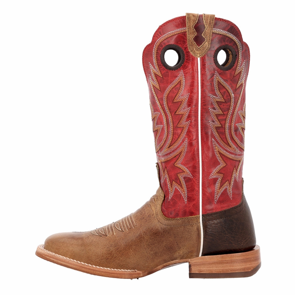 PRCA Collection Bison Square Toe Pull On Cowboy Boots Blacksmith Boots
