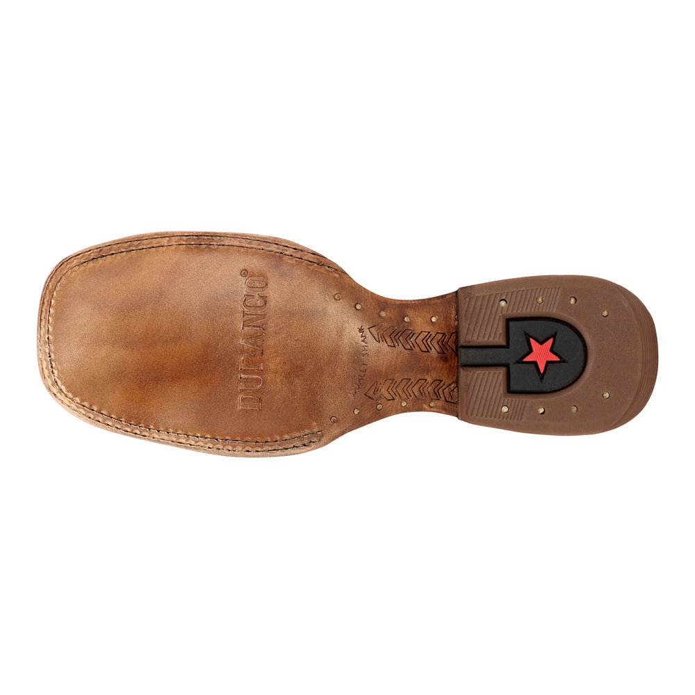 PRCA Collection Bison Square Toe Pull On Cowboy Boots Boots Rain