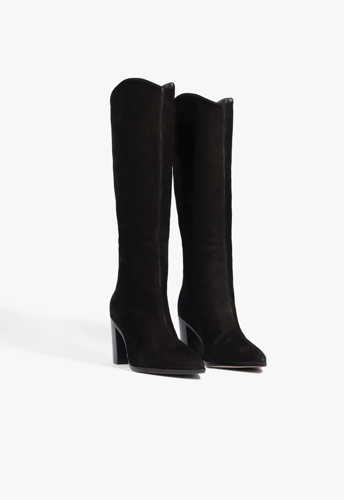 Slip On Hiking Boots Maryana Block Suede Boot