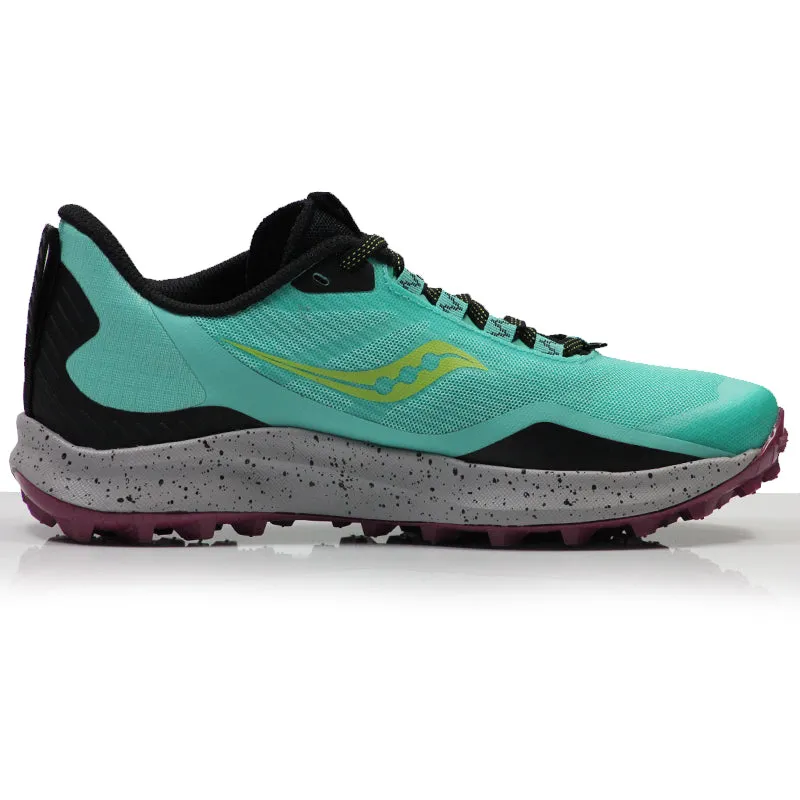 Saucony Peregrine 12 Women's Trail Shoe - Cool Mint/Acid Best Overpronation Running Shoe