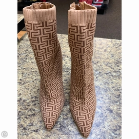 Boots Ankle Heels By Rouge In Tan, Size: 9 Snow Ankle Boots With Fur