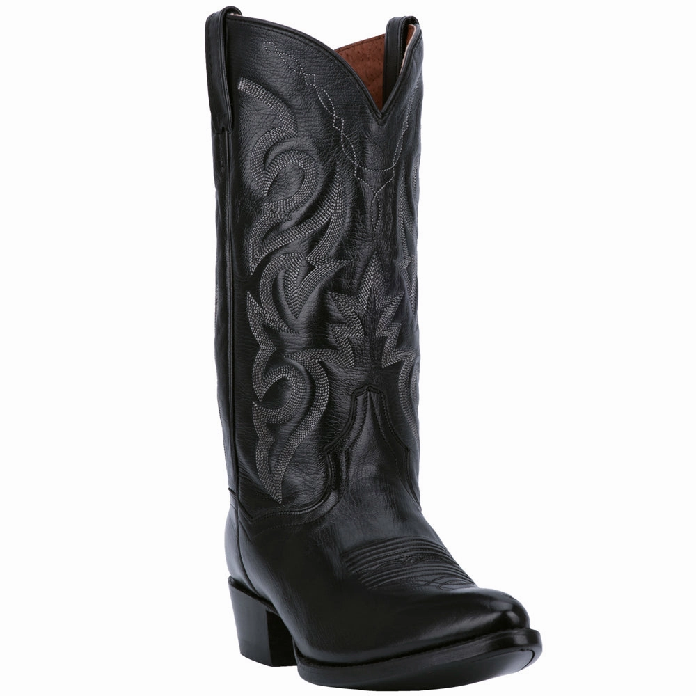 Milwaukee Embroidered Narrow Pointed Toe Cowboy Boots Bass Boots