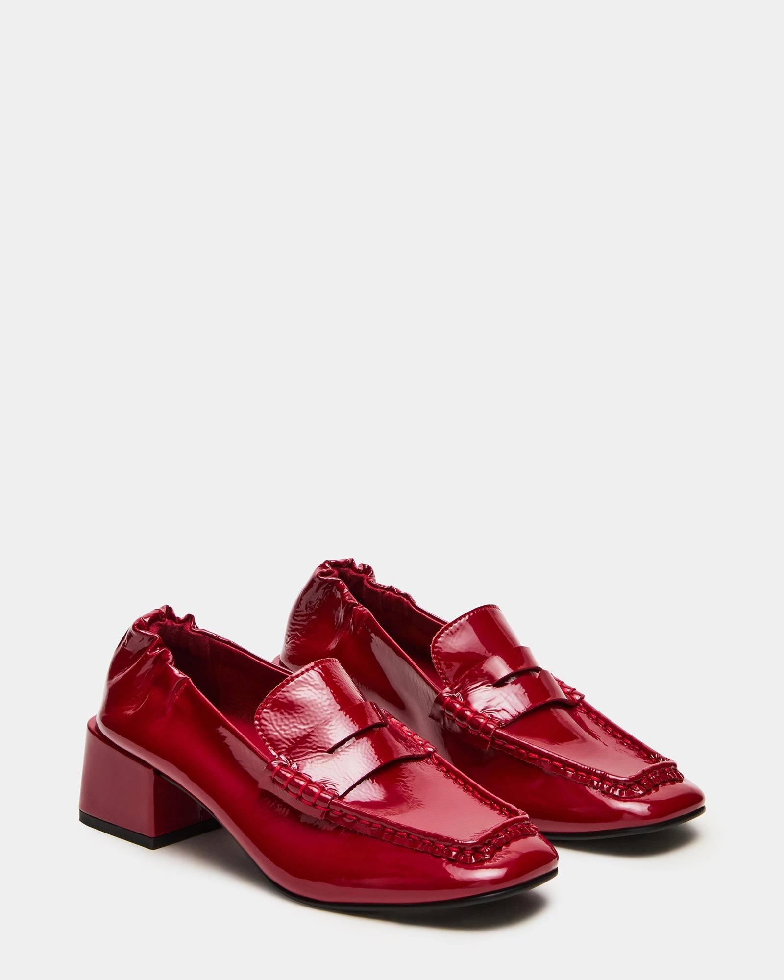 ESTEE RED CRINKLE PATENT Naturalizer Loafers
