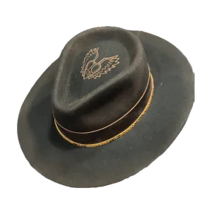 Corral Ladies Rebel Premium Wool Black Felt Hat LFX3110234REBL Leather Knee High Boots