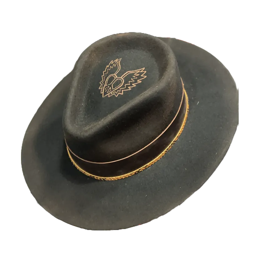 Work Boots Nearby Corral Ladies Rebel Premium Wool Black Felt Hat LFX3110234REBL