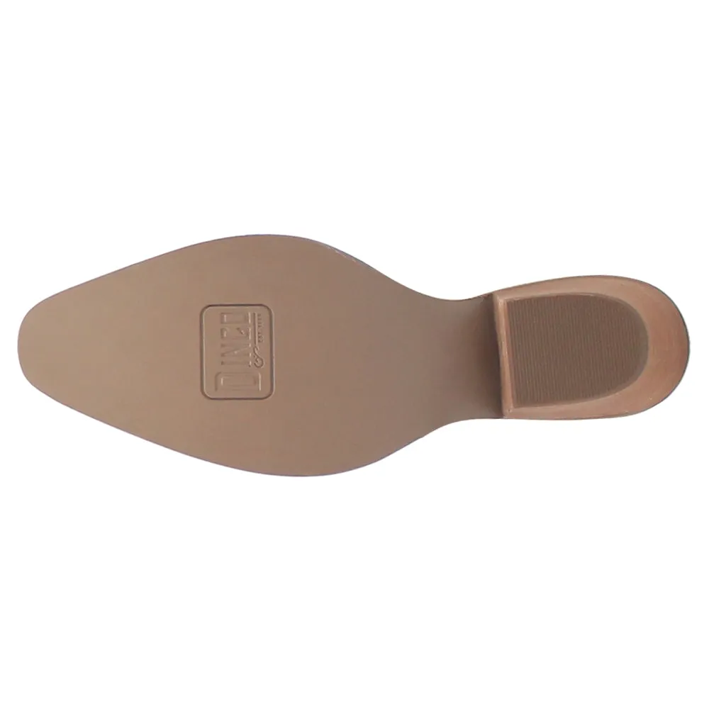 Primrose Floral Embroidered Metallic Snip Toe Cowboy Booties Boots With Fringe