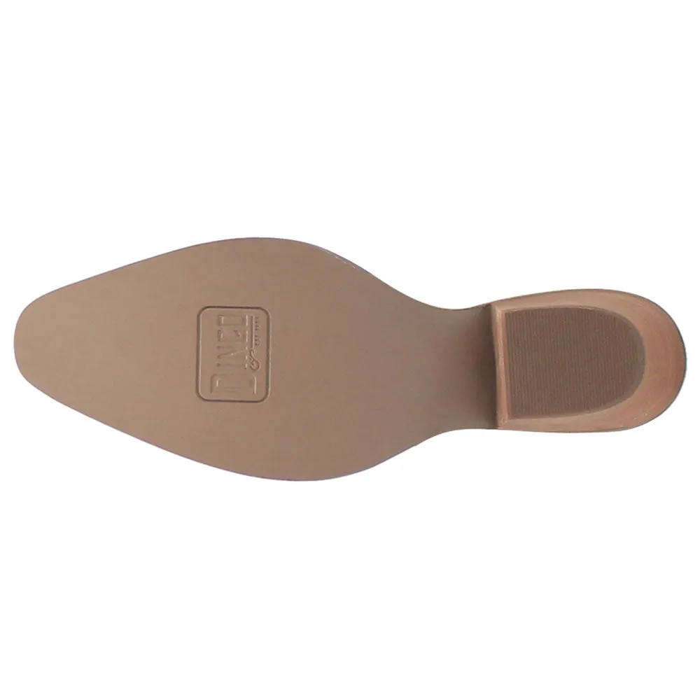 Primrose Floral Embroidered Metallic Snip Toe Cowboy Booties Pointy Boots Mexican