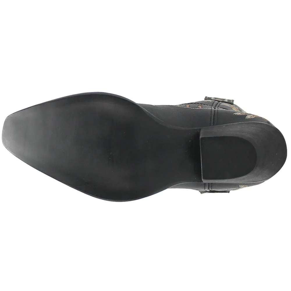 Primrose Floral Embroidered Snip Toe Cowboy Booties Dr Boots