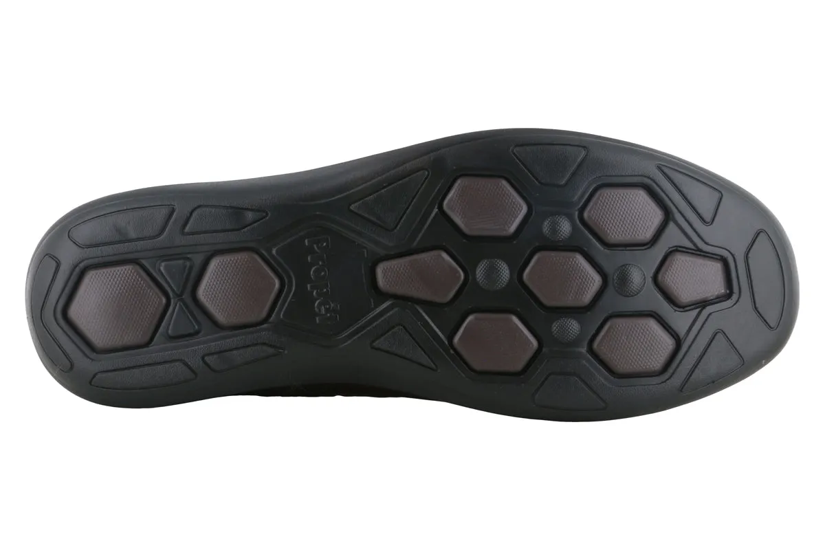 Propet Preston Slip On Coffee Cheetah Print Slip On Sneakers