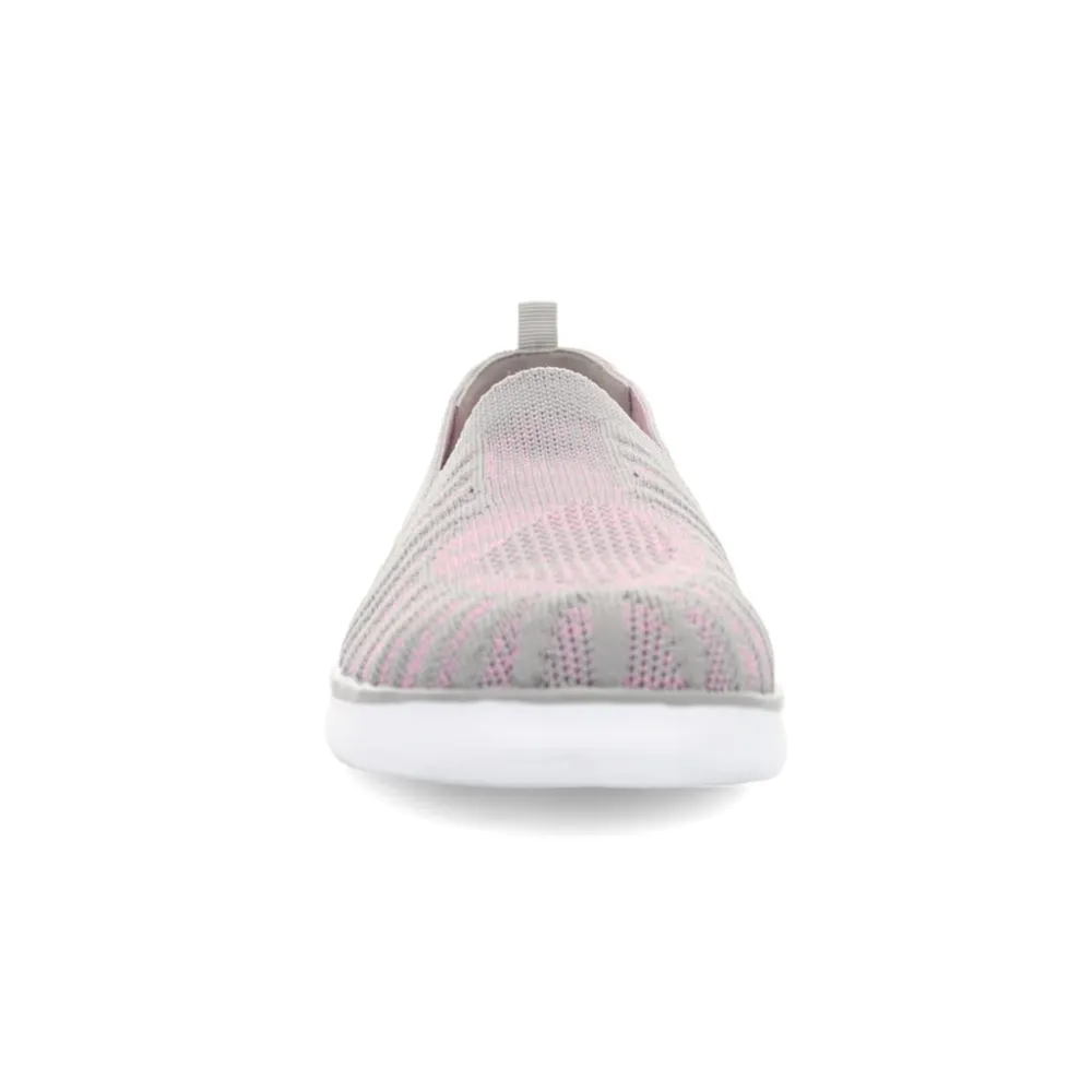 Propet Travelfit Grey/Pink Slip-On (Women's) Wedge Sandals Slip On