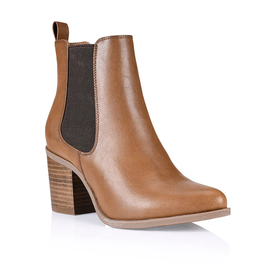 Timberline Boots Samantha Chelsea Boots - Tan Softee