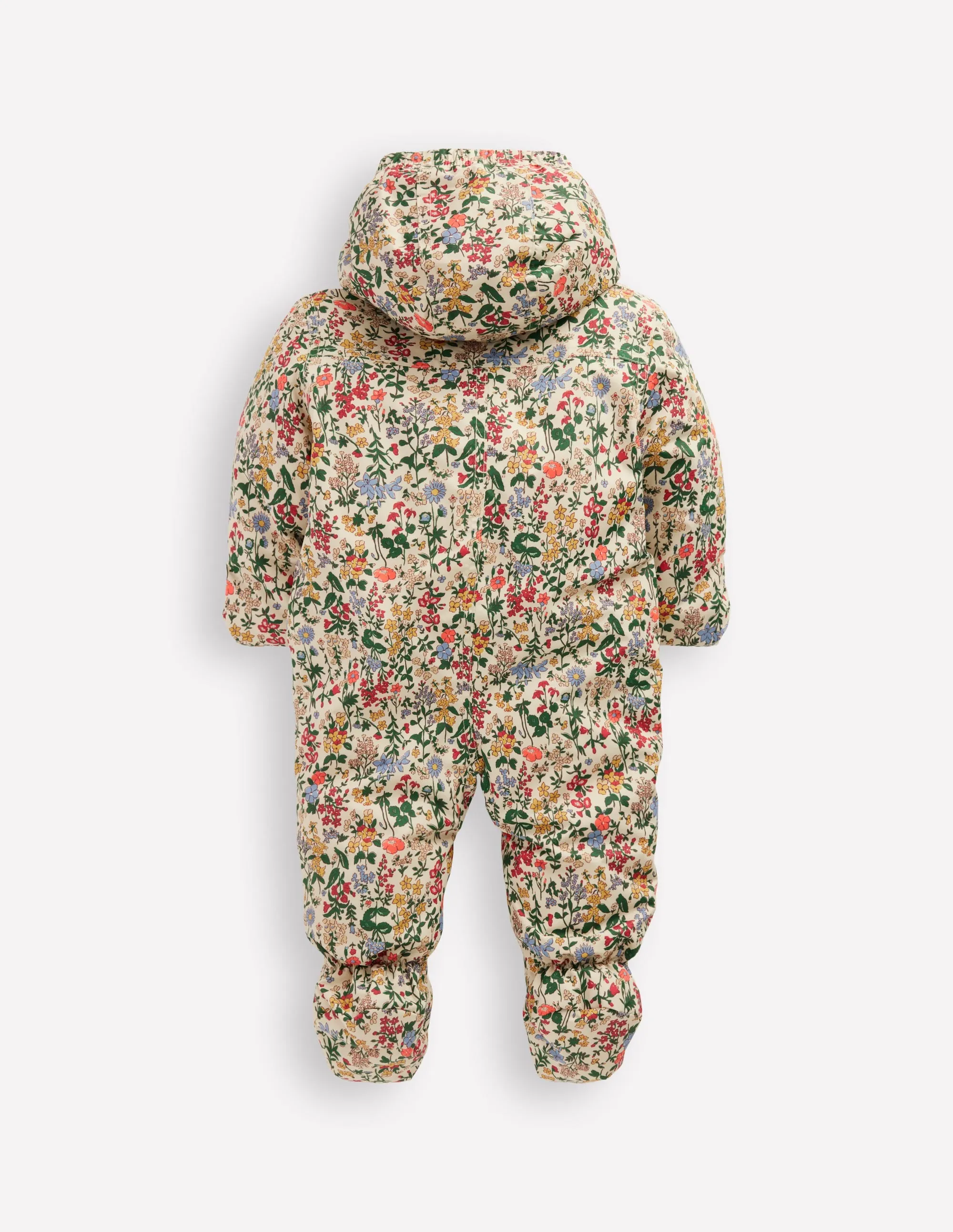 Girls Snowsuit-Multi Flower Meadow Telemark Ski Boots