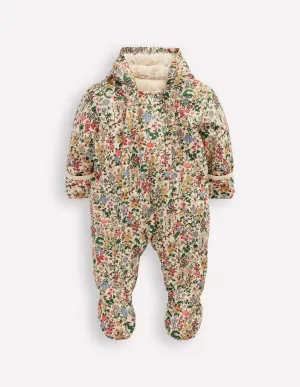 Girls Snowsuit-Multi Flower Meadow Patrick Star Boots