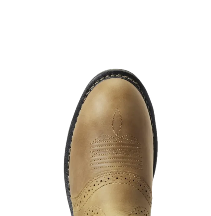 Dog Suspender Boots Ariat Men's WorkHog Pull-On H2O Boots Aged Bark 10008635