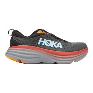 Men's Hoka Bondi 8, Anthracite/Castlerock, 15 D Medium Shoes Symbol