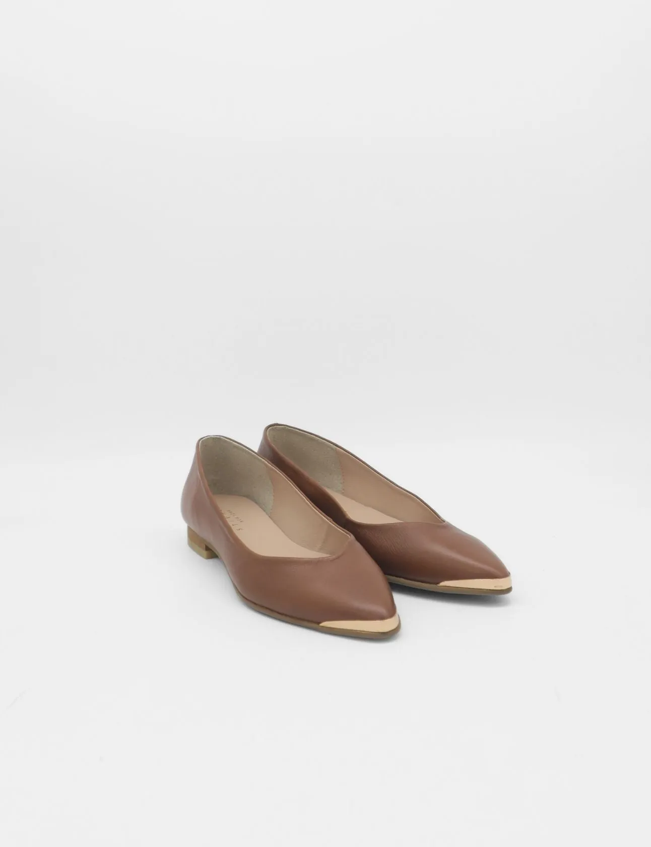 Slip On Loafers Leather Providence slip-on loafers in brown leather womens shoes