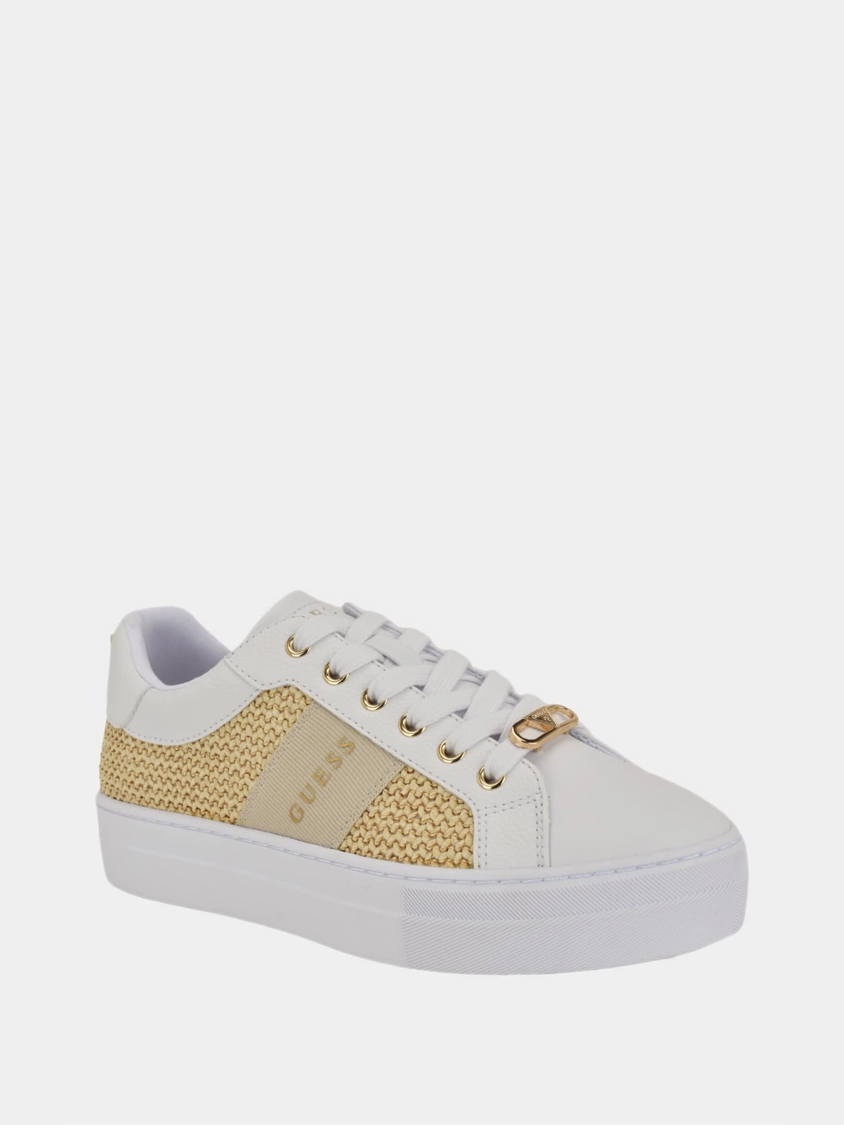 Prym Raffia Low-Top Sneakers Quilted Sneakers