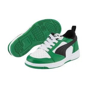 Puma scarpa sneakers da ragazzi Rebound v6 396742-05 bianco-nero-verde Rocker Bottom Sneakers
