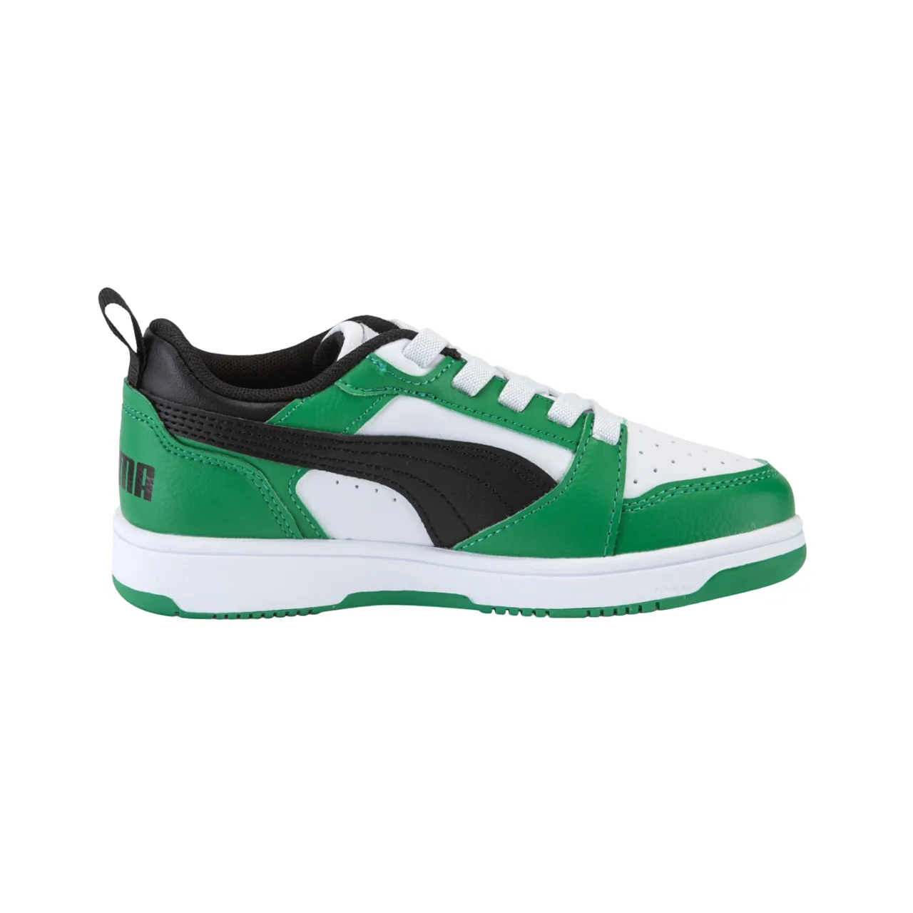 Sneakers Size 6.5 Puma scarpa sneakers da ragazzi Rebound v6 396742-05 bianco-nero-verde