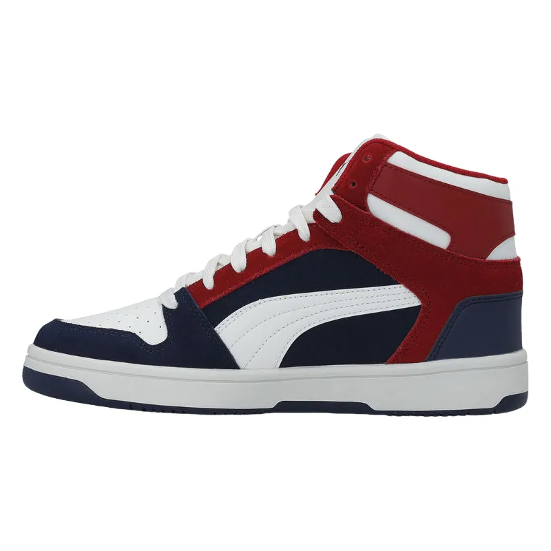 High End Sneakers Puma scarpa sneakers da uomo Rebound Layup SD 370219 04 blu gesso rosso scuro