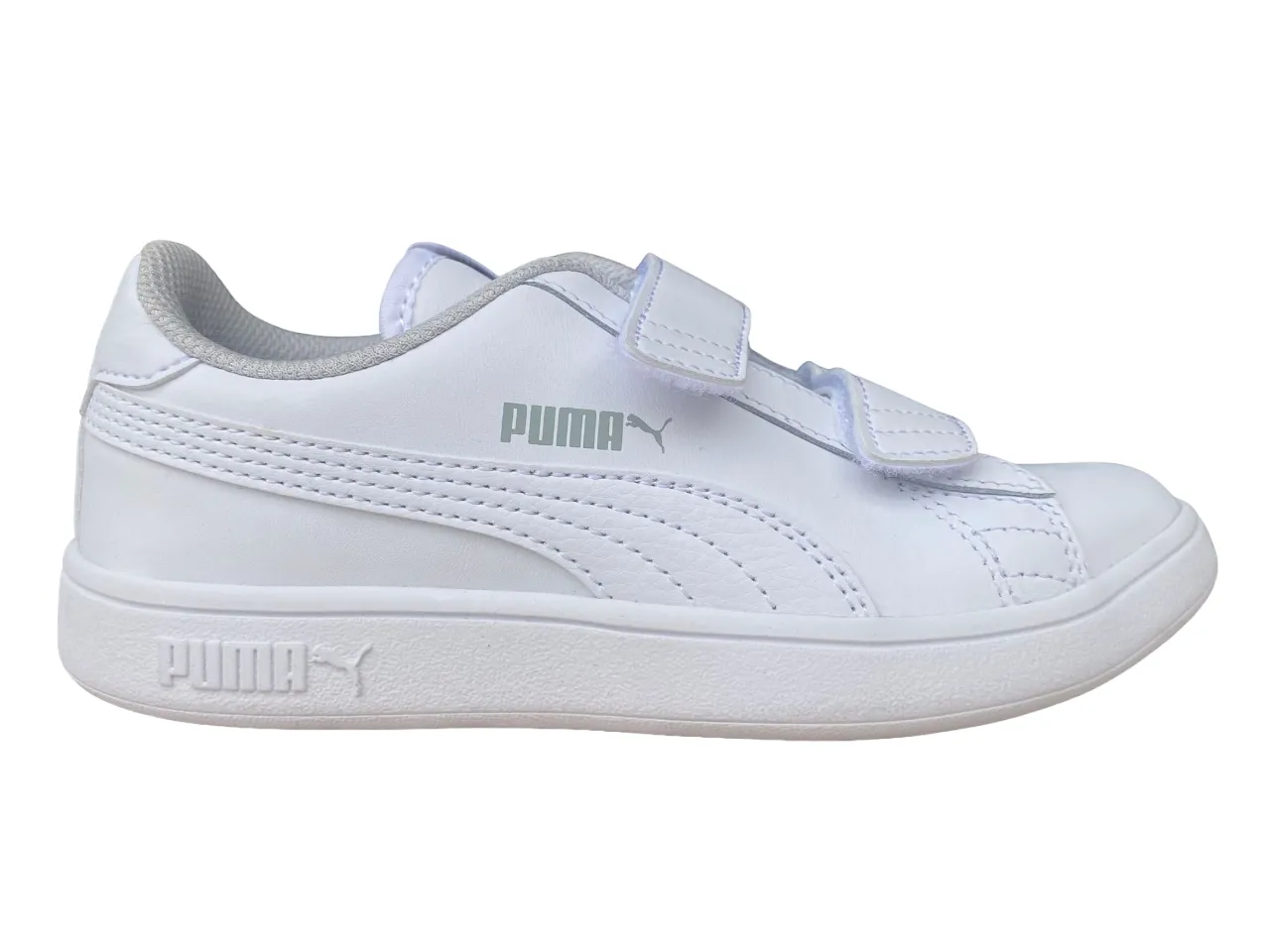 Puma sneakers unisex da bambino con strappo Smash v2 L V Ps 365173 02 bianco Sneakers With Good Arch Support