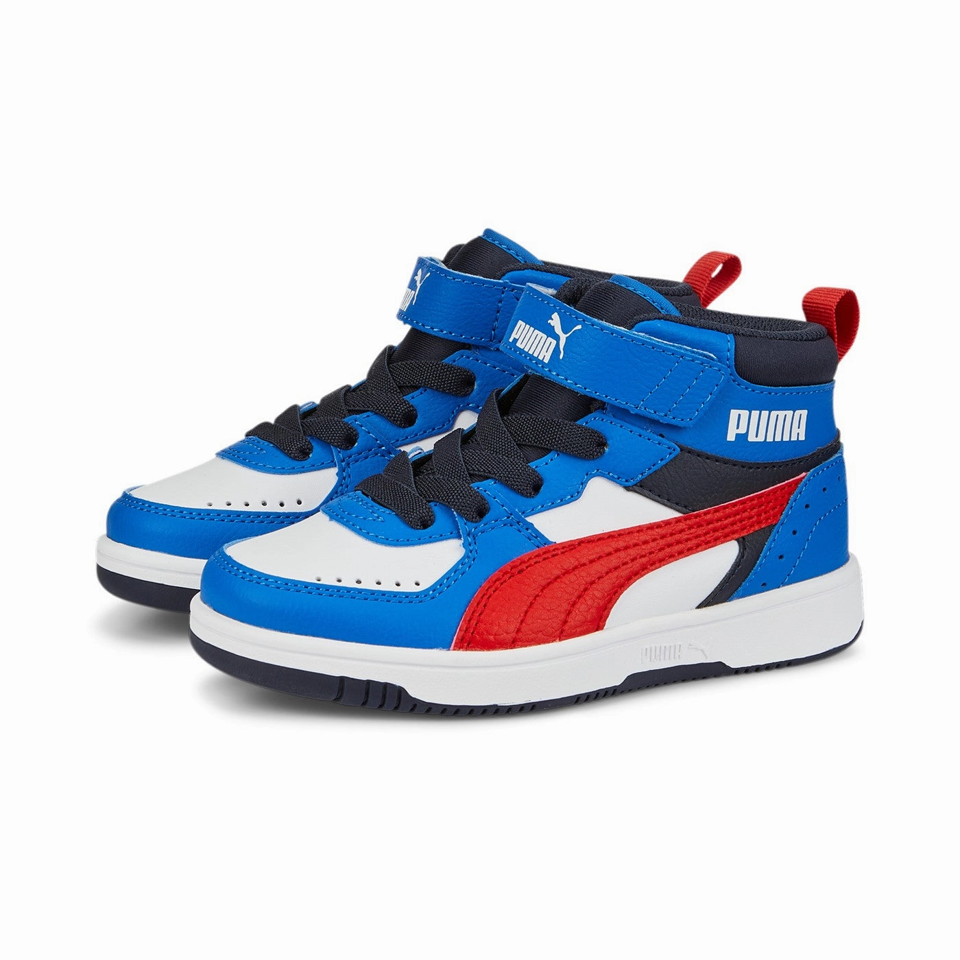 Puma sneakers alta da bambino Rebound JOY 388448 04 bianco rosso blu Serena Williams Sneakers