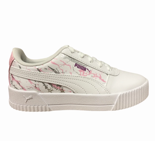 Puma sneakers da bambina Carina Marble Glitter PS 375090 01 white Range Exp Low-top Sneakers