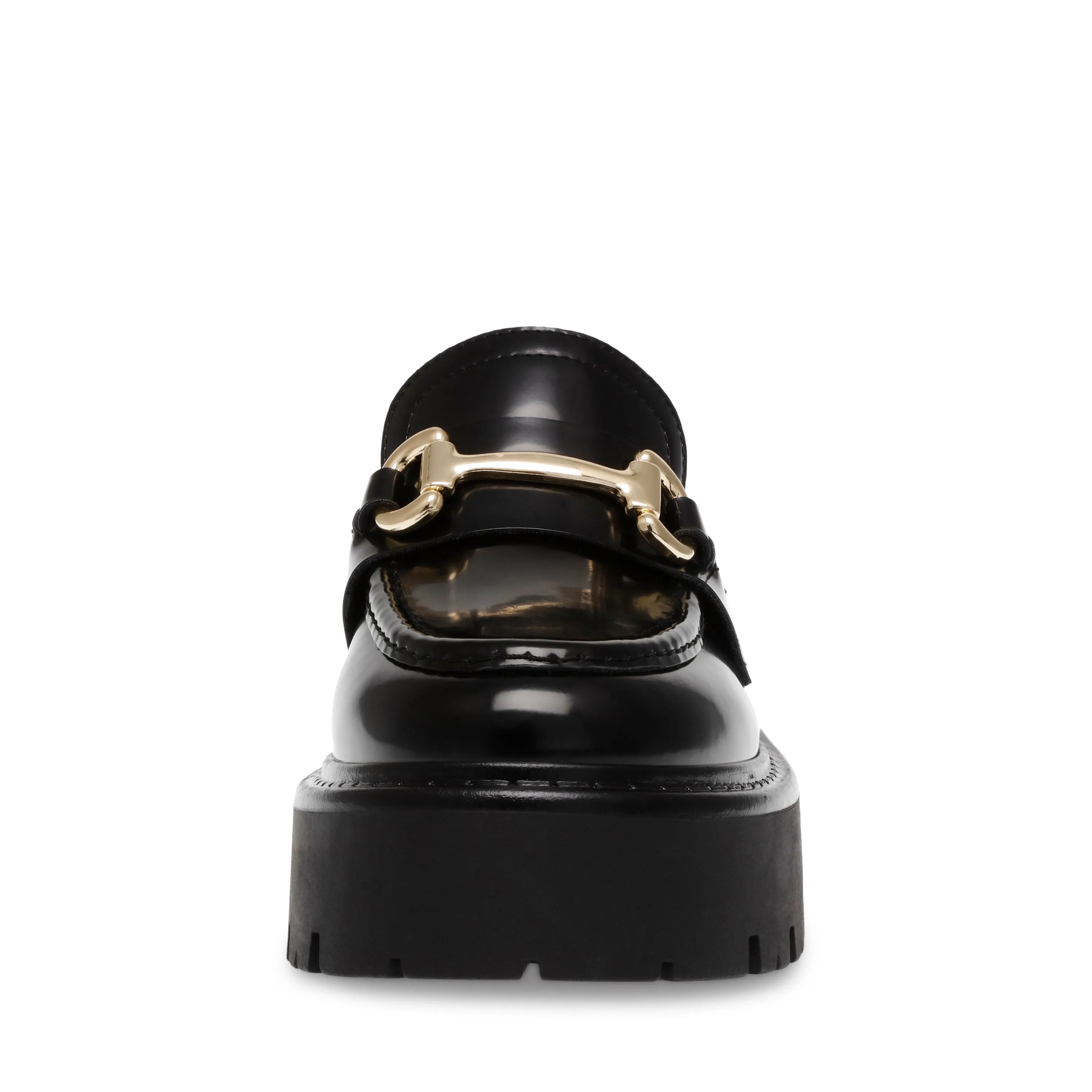 Occupy Flat Shoe BLK ACTION LEATHER Bedazzled Flat Shoes