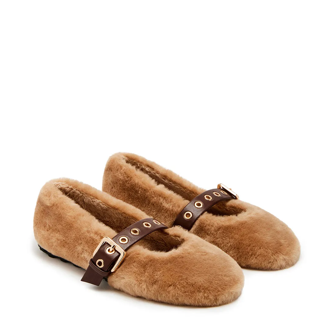 Toasty Flat Shoe TAN Flats Fall Shoes