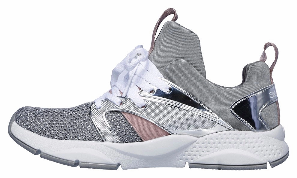 Sneakers Scripture Skechers sneakers da bambina e ragazza Shine Status 84853L SIL argento