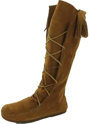 Minnetonka Men's Front Lace Knee High Boot Vegan Snow Boots