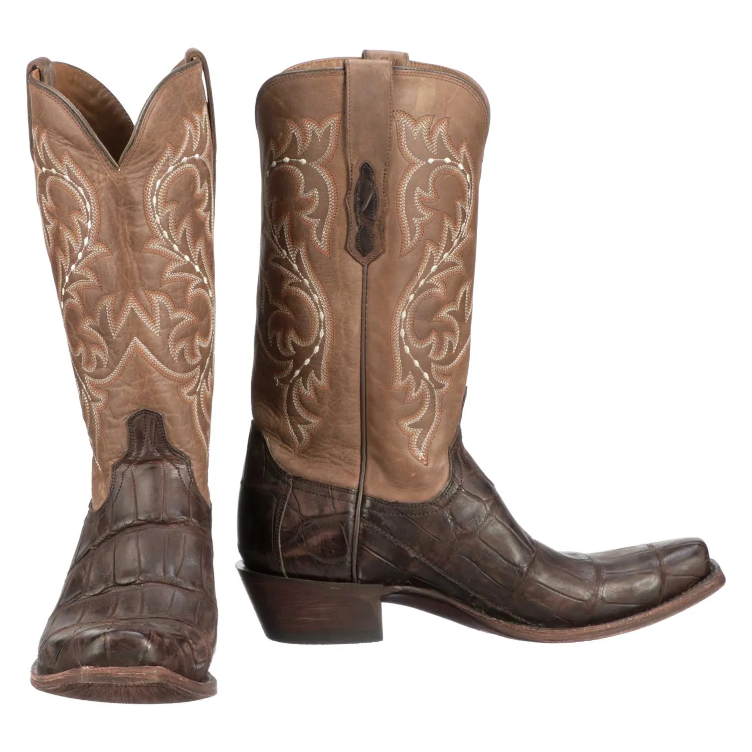 Tall Heeled Boots Burke Giant Alligator Boot