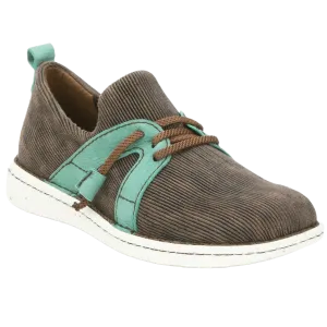 Justin Ladies Brown & Turquoise Shoe JL143 Best Tennis Shoes For Walking