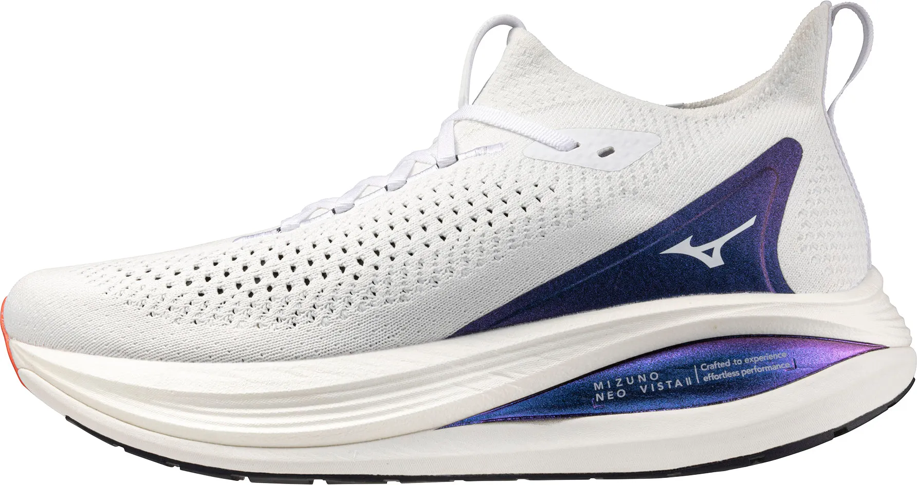 Mizuno Neo Vista 2 Mens Running Shoes - White Flyknit Trainer Shoes